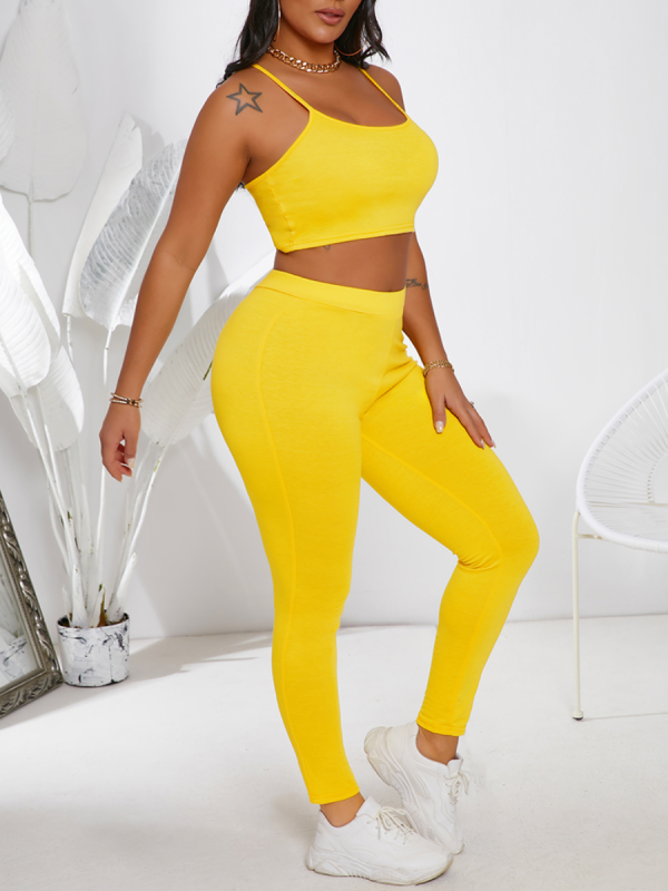 LW Crop Top Letter Print Pants Set - Image 14