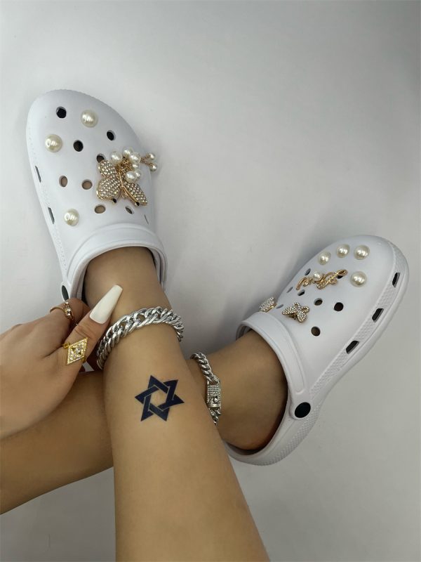 LW Butterfly Chain Pearl Decor Flats - Image 5