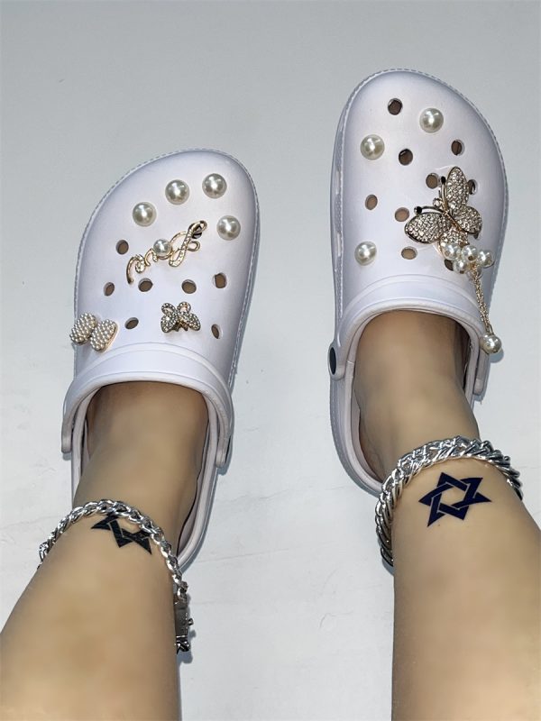 LW Butterfly Chain Pearl Decor Flats - Image 6