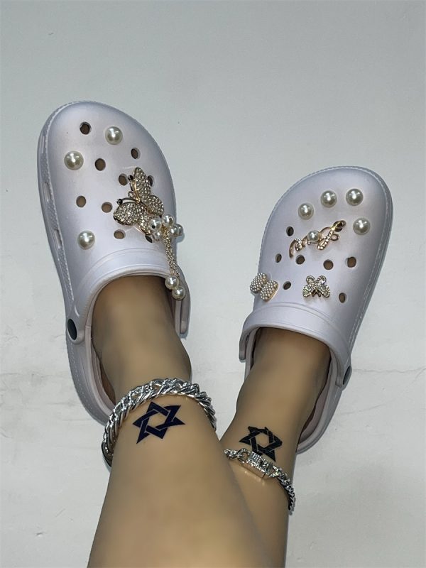 LW Butterfly Chain Pearl Decor Flats - Image 7