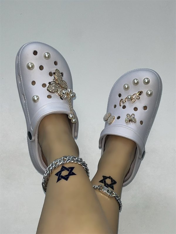 LW Butterfly Chain Pearl Decor Flats - Image 10