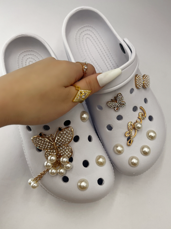 LW Butterfly Chain Pearl Decor Flats - Image 12