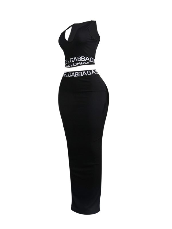 LW BASICS U Neck Bodycon Skirt Set - Image 37
