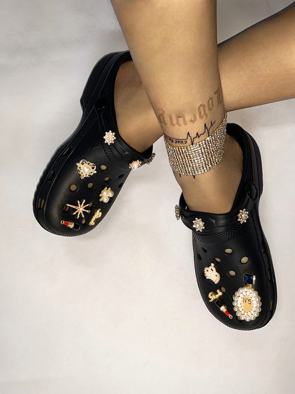 LW Pearl Decor Crocs Clogs Flats - Image 4