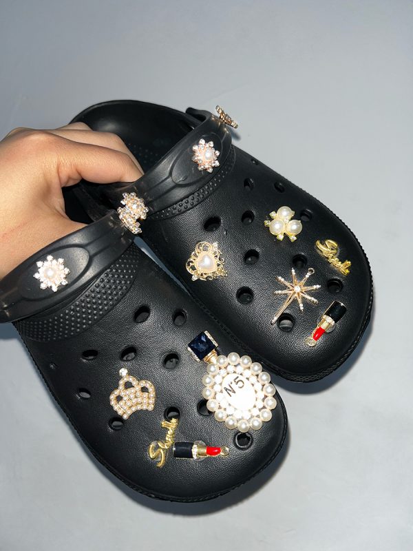 LW Pearl Decor Crocs Clogs Flats - Image 5