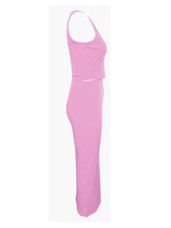 LW BASICS U Neck Bodycon Skirt Set - Image 30