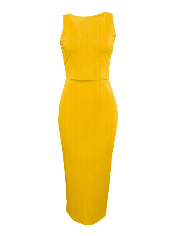 LW BASICS U Neck Bodycon Skirt Set - Image 25