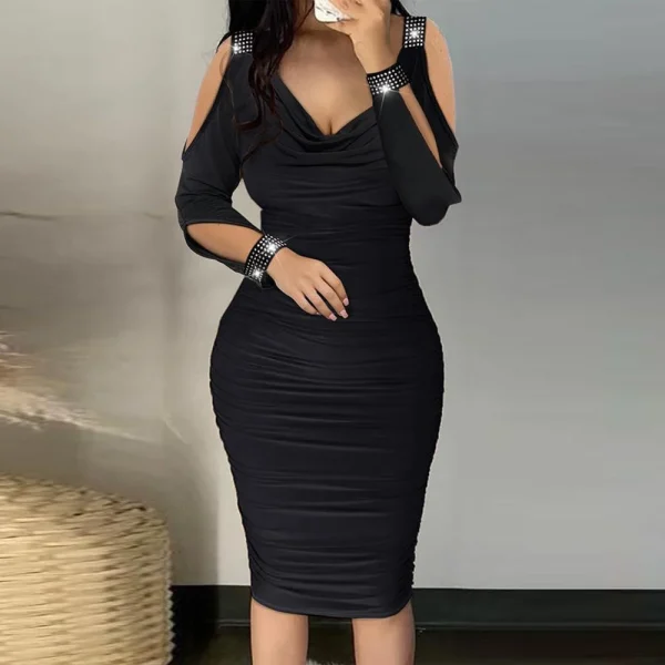 Dress for Women Clothing 2023 Autumn Winter Hip Slim Sexy Mini Skirt Elegant Female Evening Party Vestidos Formal Occas Dress XL
