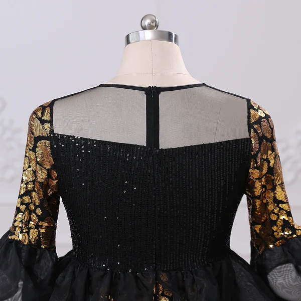 Elegant Exquisite Sequin Slim Half Sleeve Mermaid Evening Dresses Plus Size Women Prom Dresses vestidos de fiesta Dresses Gala - Image 5