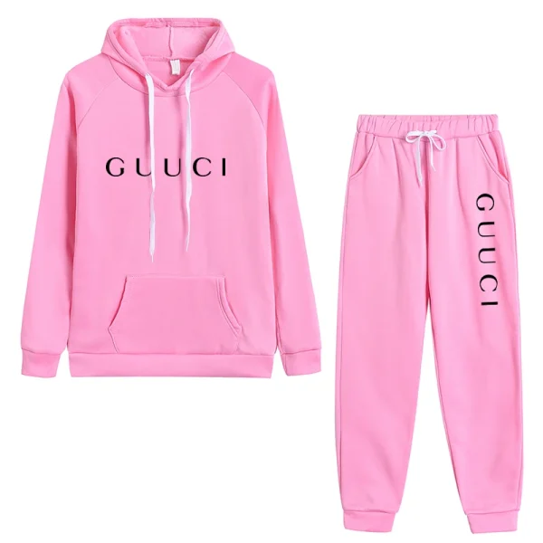 Womens Tracksuit Fashion Casual Hooded Sweatshirts Suit Clothing High Quality Hot Sales Autumn Winter Trend Jogging Pants Sets - Image 4