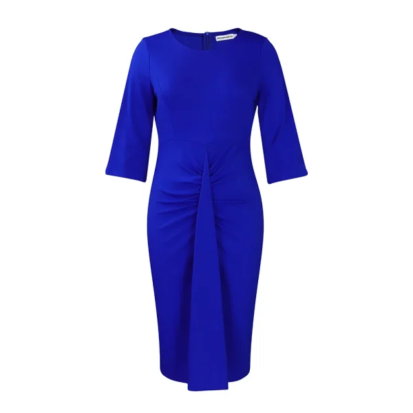 European and American Women's Clothing 2024 New Fashionable Temperament Pleated Buttocks Wrapped Dress Pencil Skirt - Image 6