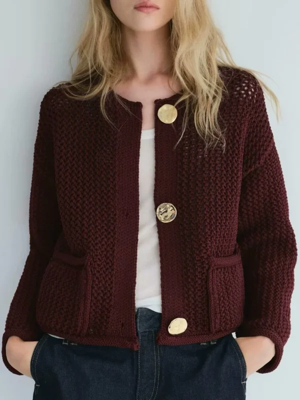 Fall Clothes 2024 Women Long Sleeve Top Knitted Luxury Designer Korean Fashion Button Up Cardigans For Woman Vintage Sweater Y2k - Image 6